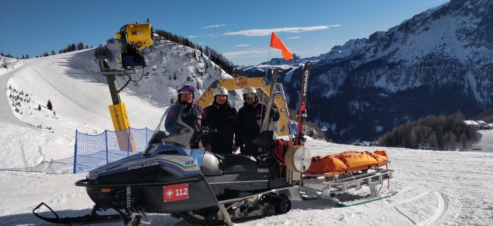Due incidenti sulle piste a Colfosco, intervenuto anche l'elisoccorso